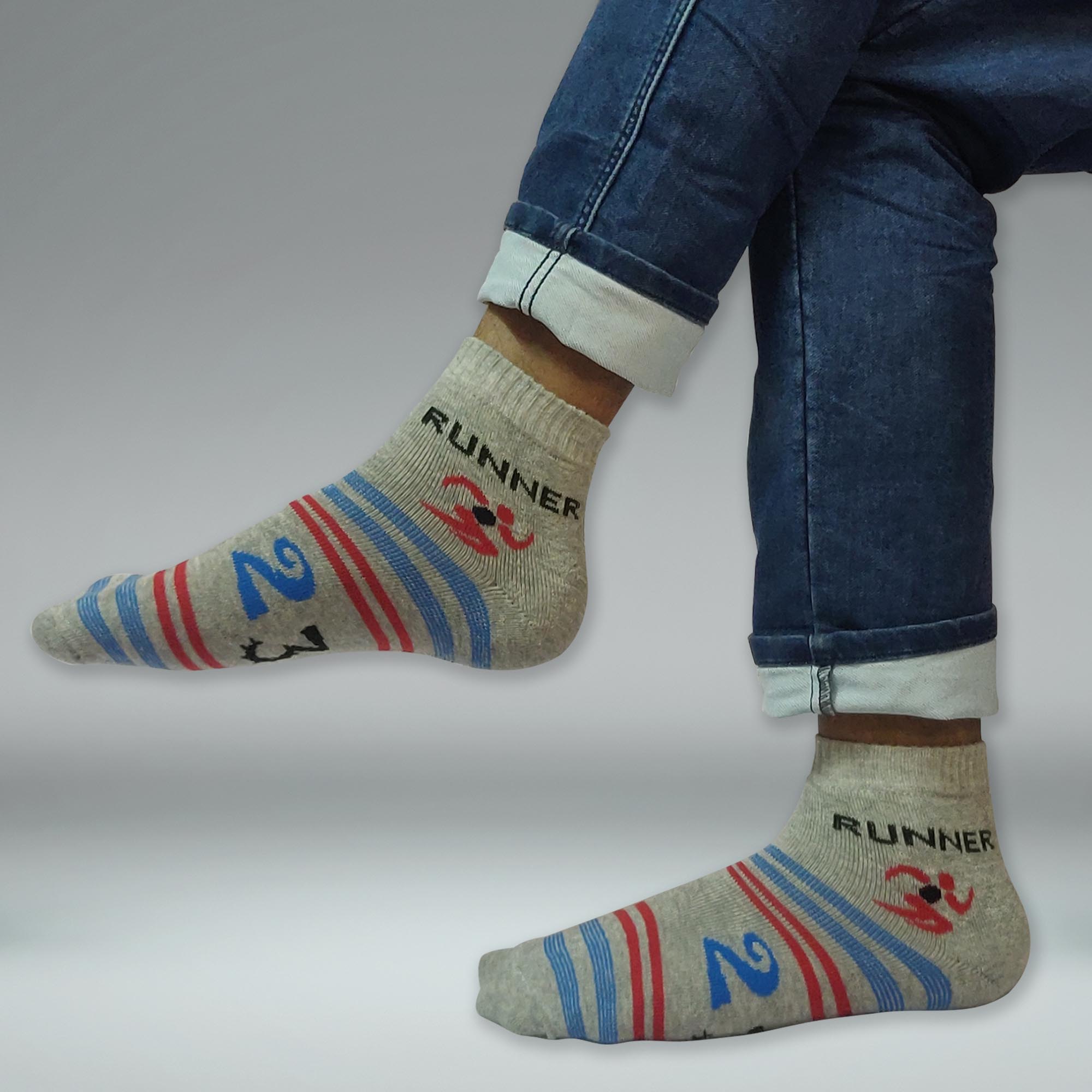 Men's Sports Designer Socks, Collection 02, Set of 3