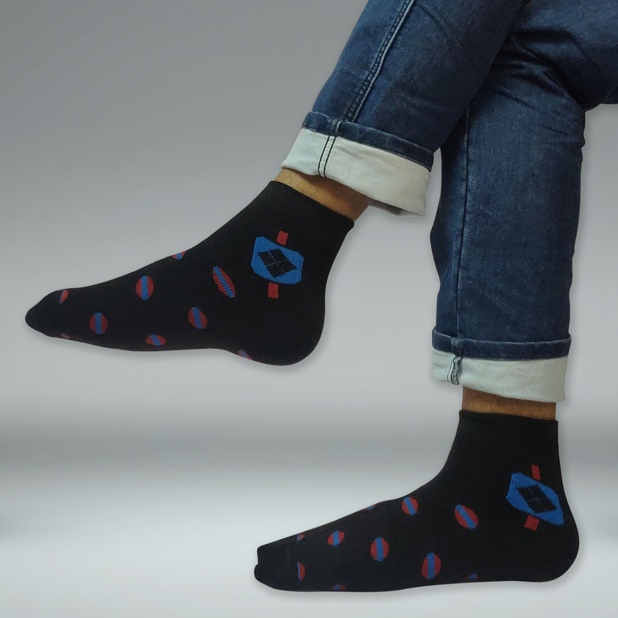 Men's Sports Designer Socks, Collection 02, Set of 3
