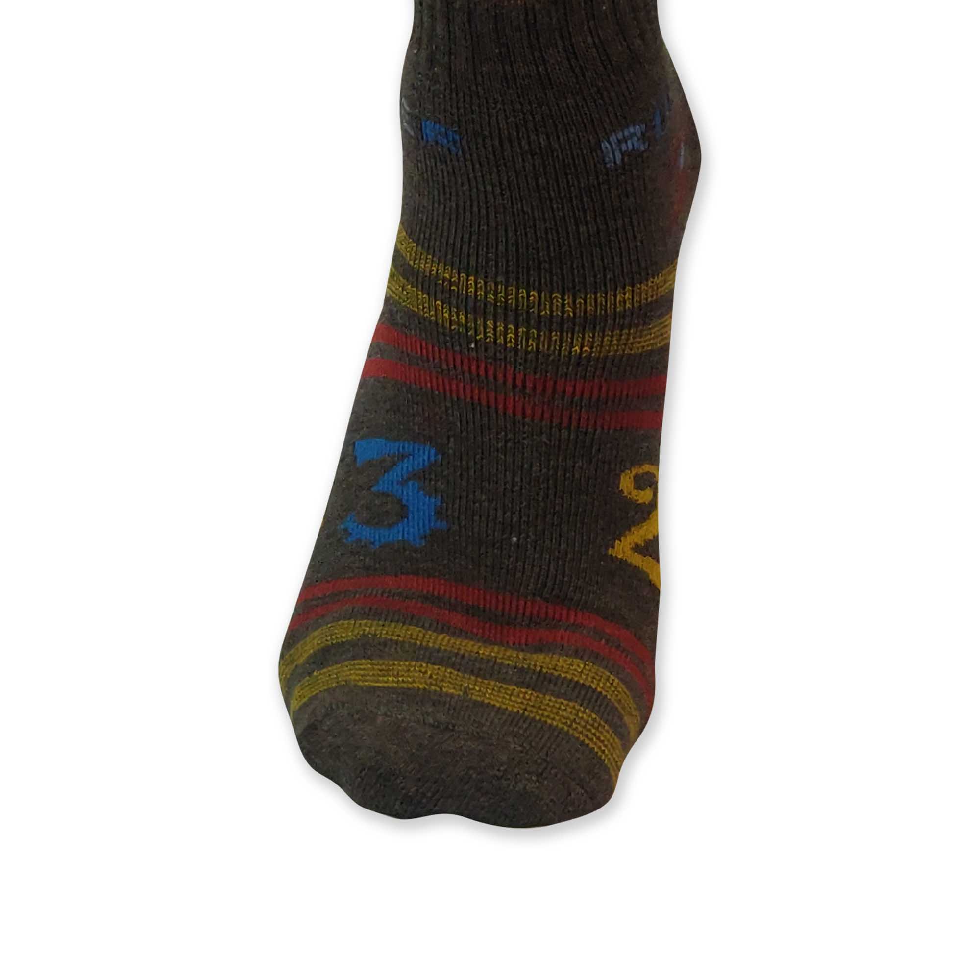 Green Socks with Multi Color Stripes - Men Collection