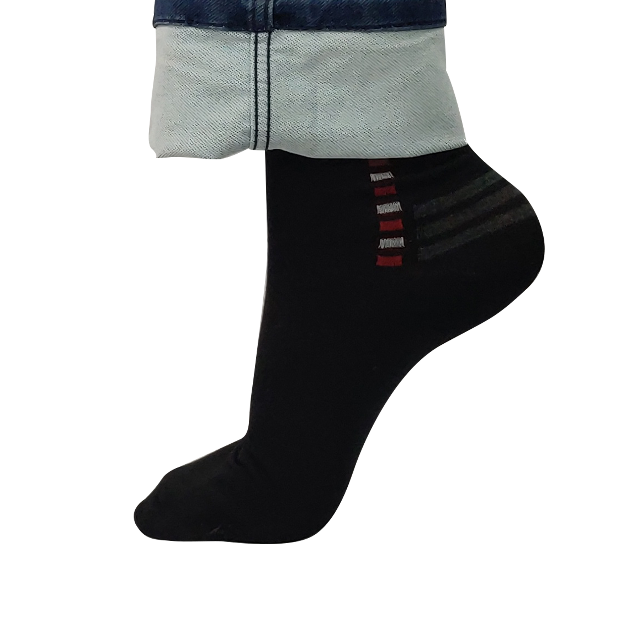 Multiple Square and Lines - Men Socks (Black)