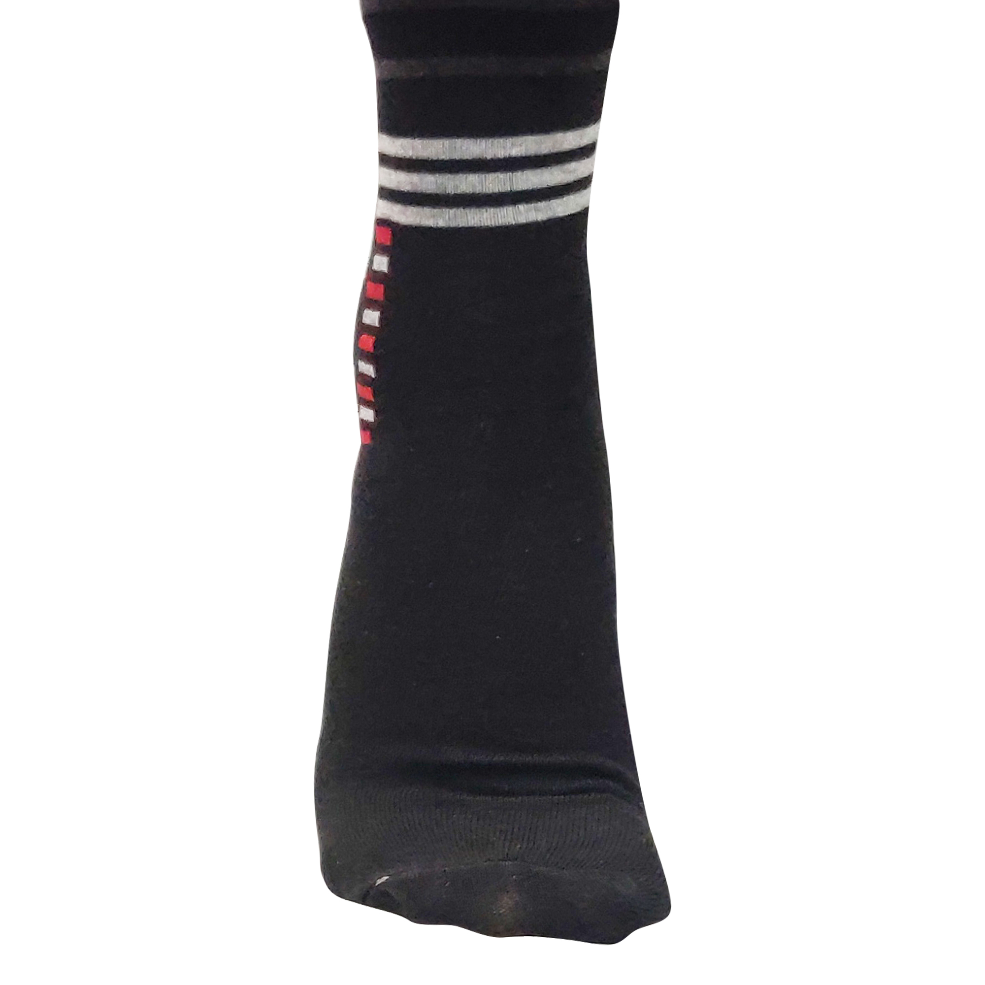 Multiple Square and Lines - Men Socks (Black)