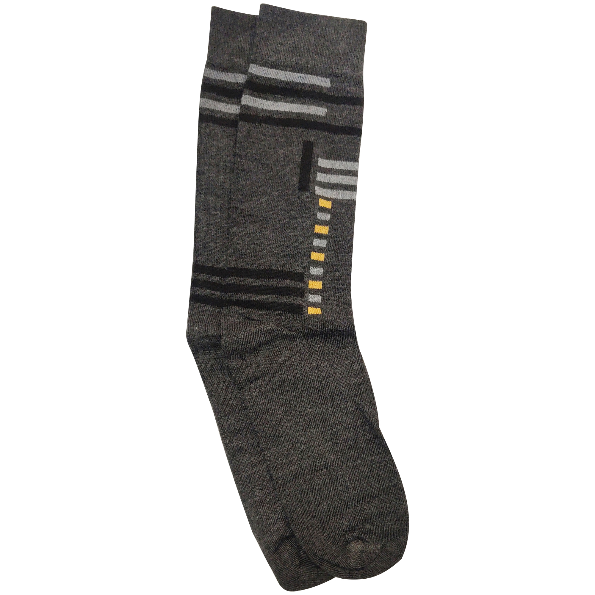 Multiple Square and Lines - Men Socks (Grey)